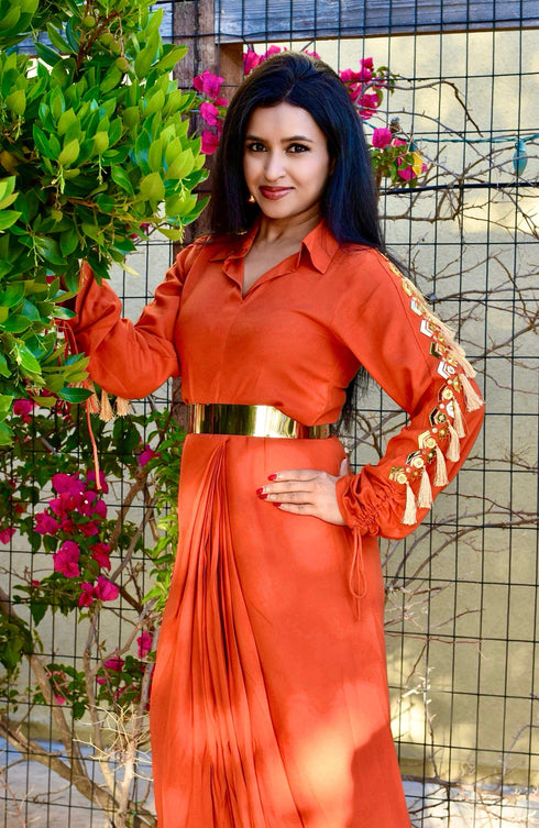 Orange Stallion Gown